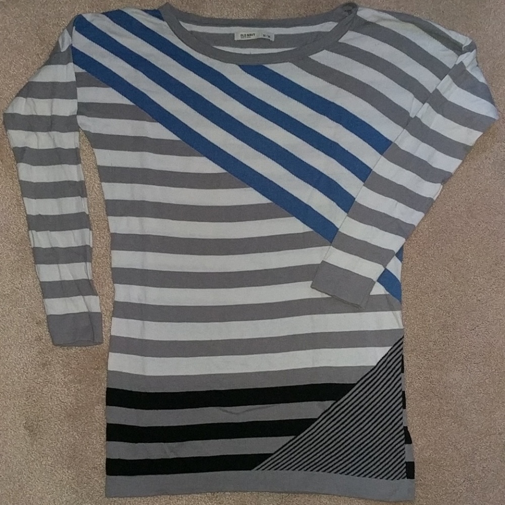 Women's Old Navy Sweater striped Sz Medium